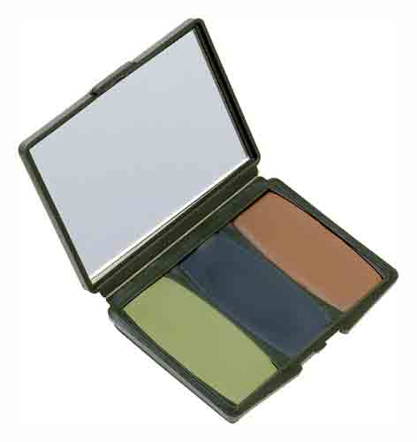 HS FACE PAINT WOODLAND CAMO COMPAC - GREEN, BLACK, BROWN - for sale