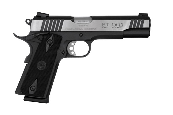 TAURUS 1911 .45ACP 5" FS 8-SH DUO-TONE BLUED CHECKERED SYN < - for sale