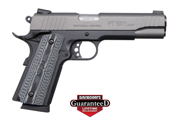 TAURUS 1911 .45ACP 5" FS 8-SH BLACK CERAKOTE GRAY SLIDE < - for sale