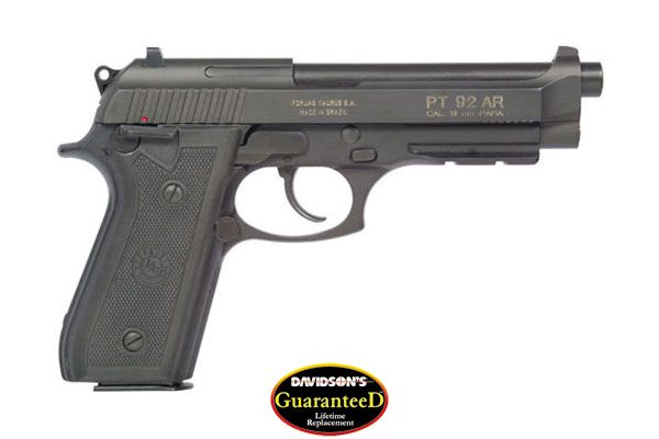 TAURUS PT92 9MM 5" 17RD BLK RBR TS - for sale