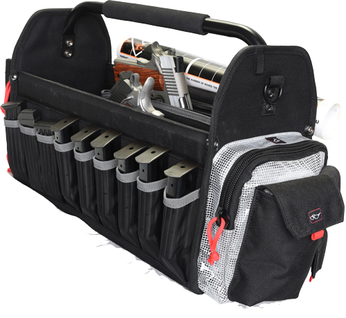 GPS RANGE TOTE BAG HOLD 6-AR &8 PISTOL MAGS PLUS 2 GUNS BLK - for sale