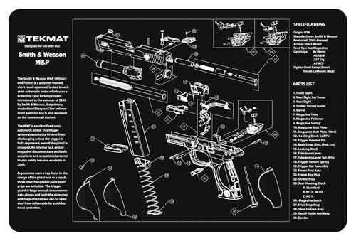 tekmat - S&W M&P - TEKMAT S&W M&P - 11X17IN for sale