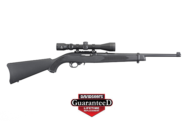 RUGER 10/22 CARBINE .22LR BLUED BLACK SYN. W/3-9X40 - for sale