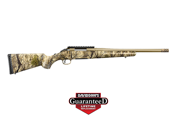 RUGER AMERICAN .243 WIN BRONZE CERAKOTE GO WILD THREADED - for sale