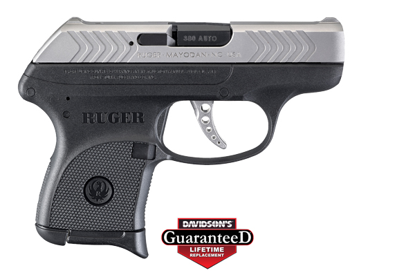 RUGER LCP .380ACP 6-SHOT FS BLACK FRAME STAINLESS SLIDE - for sale