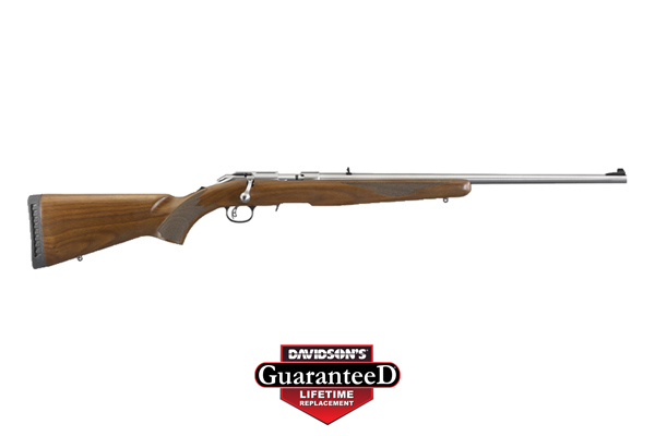 RUGER AMERICAN .22WMR 9-SHOT 22" STAINLESS WALNUT (TALO) - for sale