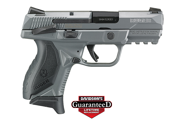 RUGER AMERICAN COMPACT 9MM 17-SHOT GRAY CERAKOTE W/SAFETY - for sale