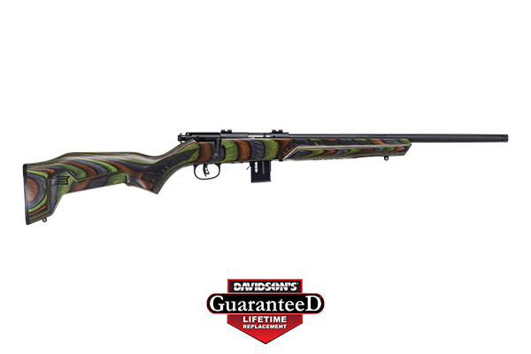 SAVAGE 93R17 MINIMALIST .17HMR 18" MATTE/GREEN LAMINATE - for sale