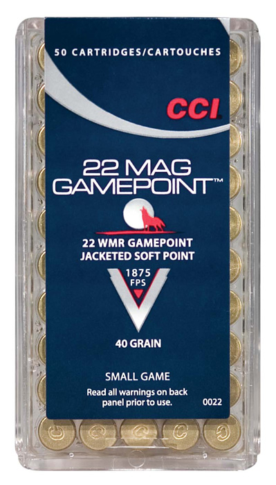 CCI 22WMR 40GR GAMEPOINT 50/2000 - for sale