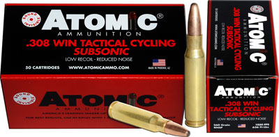 ATOMIC 308 WIN 260GR SUBSONIC RNSP 50RD 10BX/CS - for sale