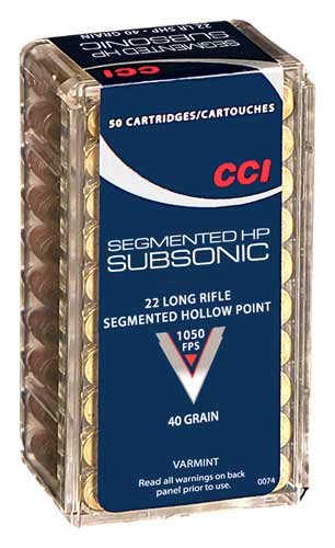 CCI 22LR 40GR SHP SUB-SONIC 50/5000 - for sale