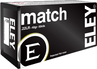 ELEY MATCH 22LR 40GR EPS 50RD 100BX/CS - for sale