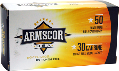 ARMSCOR 30CARB 110GR FMJ 50/1000 - for sale