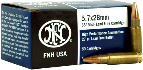 FNH AMMO 5.7X28MM SS195 LEAD FREE 50/40 2000/CAS - for sale