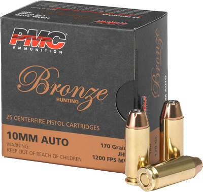 PMC BRNZ 10MM 170GR JHP 25/500 - for sale