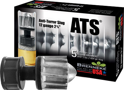 BRENNEKE USA ATS 12GA 2.75" 1OZ SLUG 5RD 50BX/CS - for sale