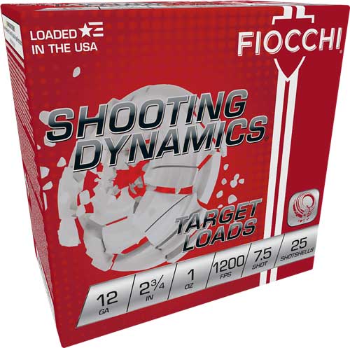 FIOCCHI 12GA 2.75" 1OZ #7.5 1200FPS 250RD CASE LOT - for sale