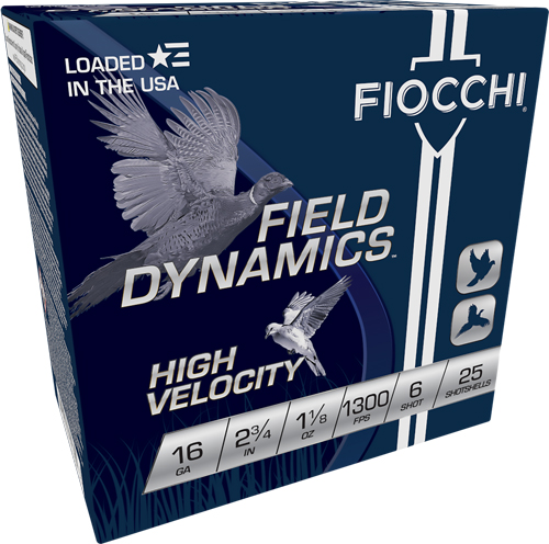 FIOCCHI 16GA 2.75" 1300FPS 1-1/8OZ #6 25RD 10BX/CS - for sale