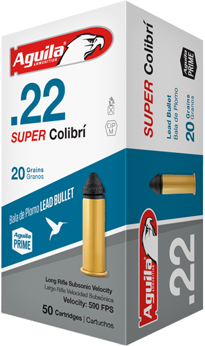 AGUILA SUPER COLIBRI 22LR 20GR LEAD-RN 1000RD CASE LOT - for sale