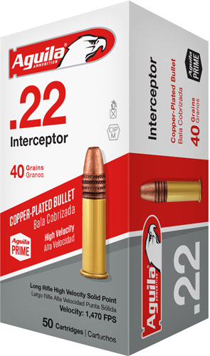 AGUILA 22LR INTERCEPTOR 40GR 50/1000 - for sale