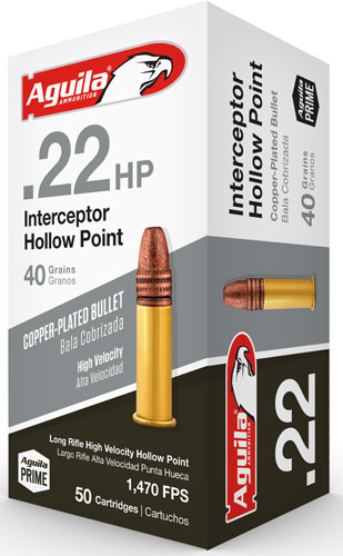 AGUILA 22LR INTERCPT 40GR HP 50/1000 - for sale