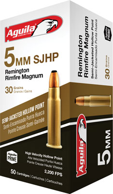 AGUILA 5MM REM MAG 30GR SJHP 50RD - for sale