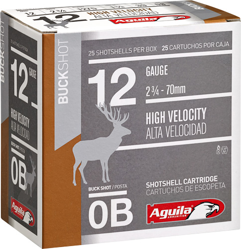 AGUILA SHOTSHELL 12GA 0BK 25RD 10BX/CS - for sale