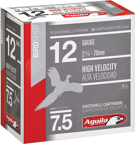 AGUILA SHOTSHELL 12GA 2.75" 1-1/4OZ #7.5 25RD 10BX/CS - for sale