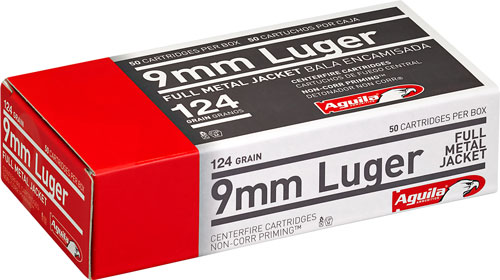 AGUILA 9MM 124GR FMJ 50/1000 - for sale