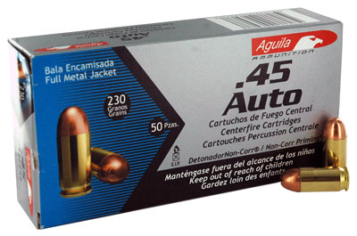 AGUILA 45 ACP 230GR FMJ-RN 50RD 20BX/CS - for sale