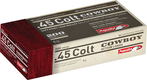 AGUILA 45 LONG COLT 200GR 50RD 10BX/CS LEAD SP - for sale