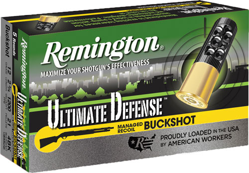 REMINGTON ULTIMATE HOME DEF 12GA 2.75" #4BK 5RD 20BX/CS - for sale