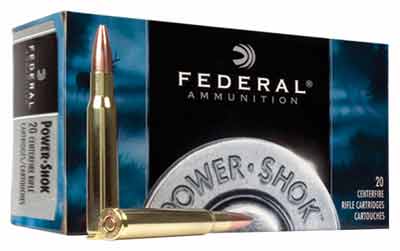 FEDERAL POWER-SHOK 22-250 REM 55GR SP 20RD 10BX/CS - for sale