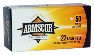 ARMSCOR 22LR HVHP 36GR 50/5000 - for sale