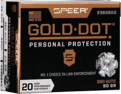 SPR GOLD DOT 380ACP 90GR HP 20/200 - for sale