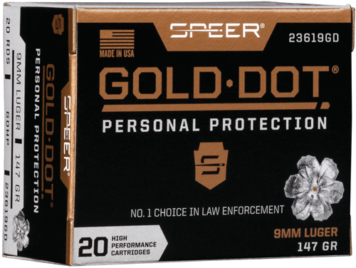 SPR GOLD DOT 9MM 147GR HP 20/200 - for sale