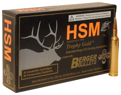 HSM TG 338LAPUA MAG 250GR BERG OTM 3.68OAL 20RD 20BX/CS - for sale