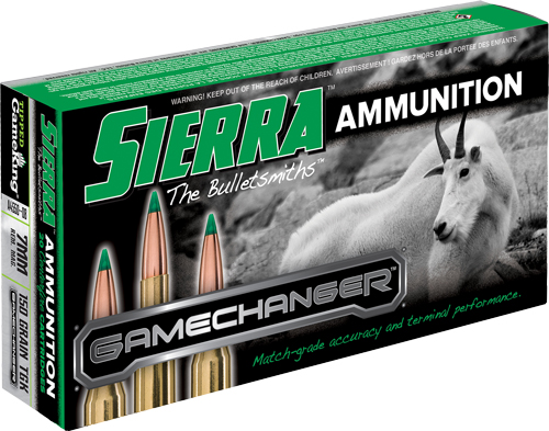 SIERRA 7MM REM MAG 150GR TGK GAMECHANGER 20RD 10BX/CS - for sale