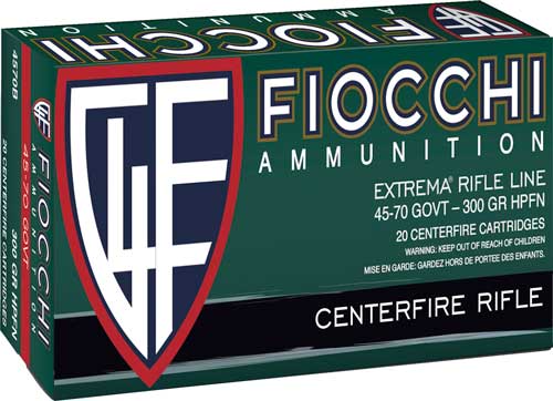 FIOCCHI 45-70 GOVT 300GR HP-FN 20RD 10BX/CS - for sale