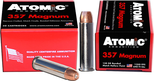 ATOMIC 357 MAG 158GR BONDED JHP 20RD 10BX/CS - for sale