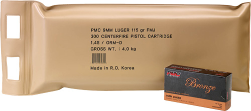 PMC BRNZ 9MM 115GR FMJ 6 BX BP - for sale