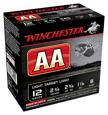 WINCHESTER AA 12GA 1-1/8OZ #8 1145FPS 250RD CASE LOT - for sale
