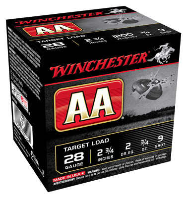 WINCHESTER AA 28GA 3/4OZ #9 1200FPS 250RD CASE LOT - for sale