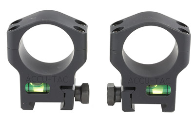 ACCU-TAC 34MM SCOPE RINGS STEEL FLAT BLACK< - for sale
