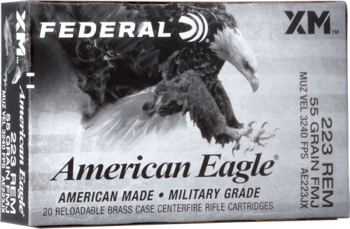 FED AM EGL 223 REM 55GR FMJ 20/500 - for sale