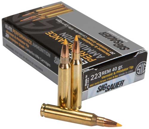 SIG 223 REMINGTON 40GR VARMINT/PREDATOR 20RD 10BX/CS - for sale