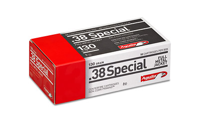 AGUILA 38 SPECIAL 130GR FMJ-RN 50RD 20BX/CS - for sale