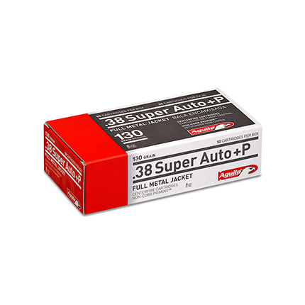 AGUILA 38 SUPER +P 130GR FMJ 50RD 20BX/CS - for sale