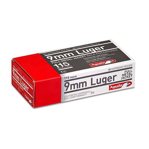 AGUILA 9MM LUGER 115GR FMJ-RN 50RD 20BX/CS - for sale