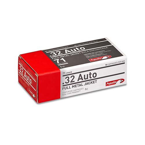 AGUILA 32 ACP 71GR FMJ-RN 50RD 20BX/CS - for sale